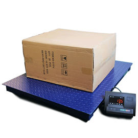 Steel Floor Weighing Scales With Ramp 2000lb Industrial Electronic Customized Color