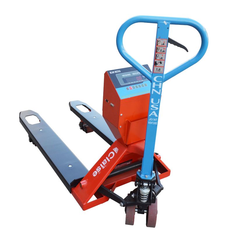 1000KG Digital Pallet Jack Scales , Pallet Jack With Built In Scale Warehouse